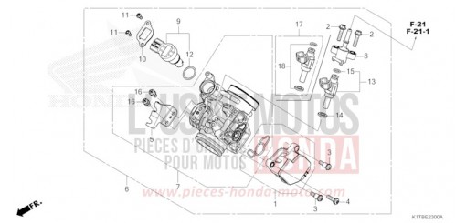 THROTTLE BODY CRF300LAS de 2025